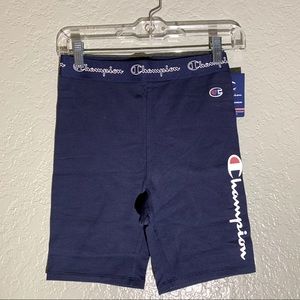 Champion Navy Biker Shorts NWT